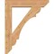 Ekena Millwork Olympic Slat Smooth Bracket w/ Offset Brace, Western Red Cedar, 7 1/2"W x 36"D x 44"H BKT0806X36X44OLY06SWR - alternate 3